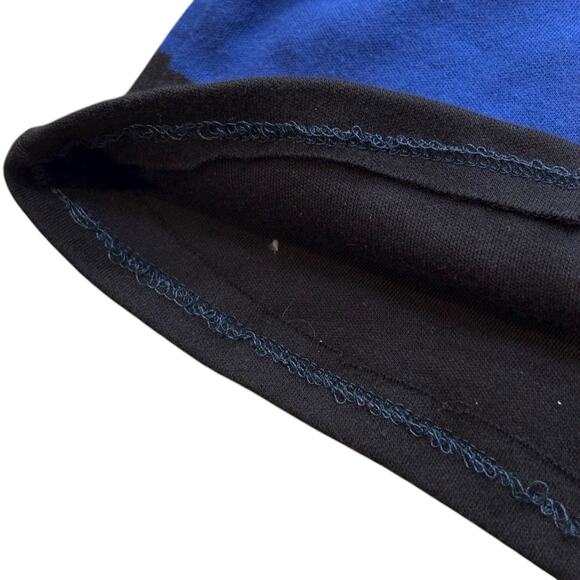 Vintage 90s Polo Ralph Lauren XL Cropped Black L/S Polo Chest Stripes Reworked - Picture 3 of 5